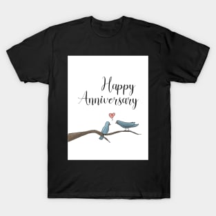 Birds - Happy Anniversary T-Shirt